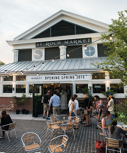 St. Roch Market, a multi-vendor emporium serving local produce and prepared foods, opted in April 2015.